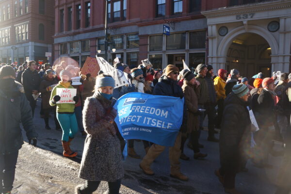 ACLU of Maine participants in a march for justice