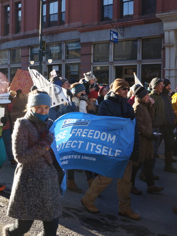 ACLU of Maine participants in a march for justice