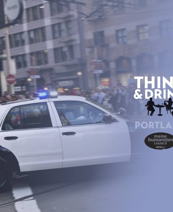 Police car with Think and Drink logo