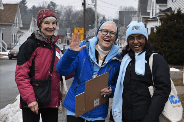 Dhivya Singaram, ACLU of Maine Engagement Coordinator, and Rights for All Volunteers in New Hampshire