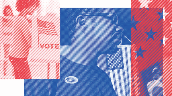 Images of people voting