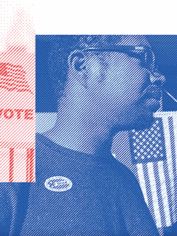 Images of people voting