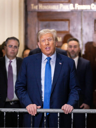 Ex-president Donald Trump at New York civil trial.