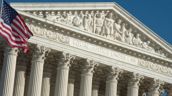 The exterior of the Supreme Court.