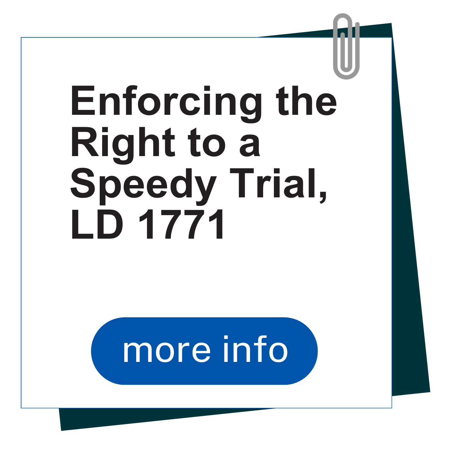 Skip To Speedy Trial LD 1771