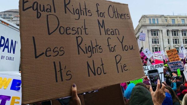 Equal rights for others doesn't mean less rights for you. It's not a pie.