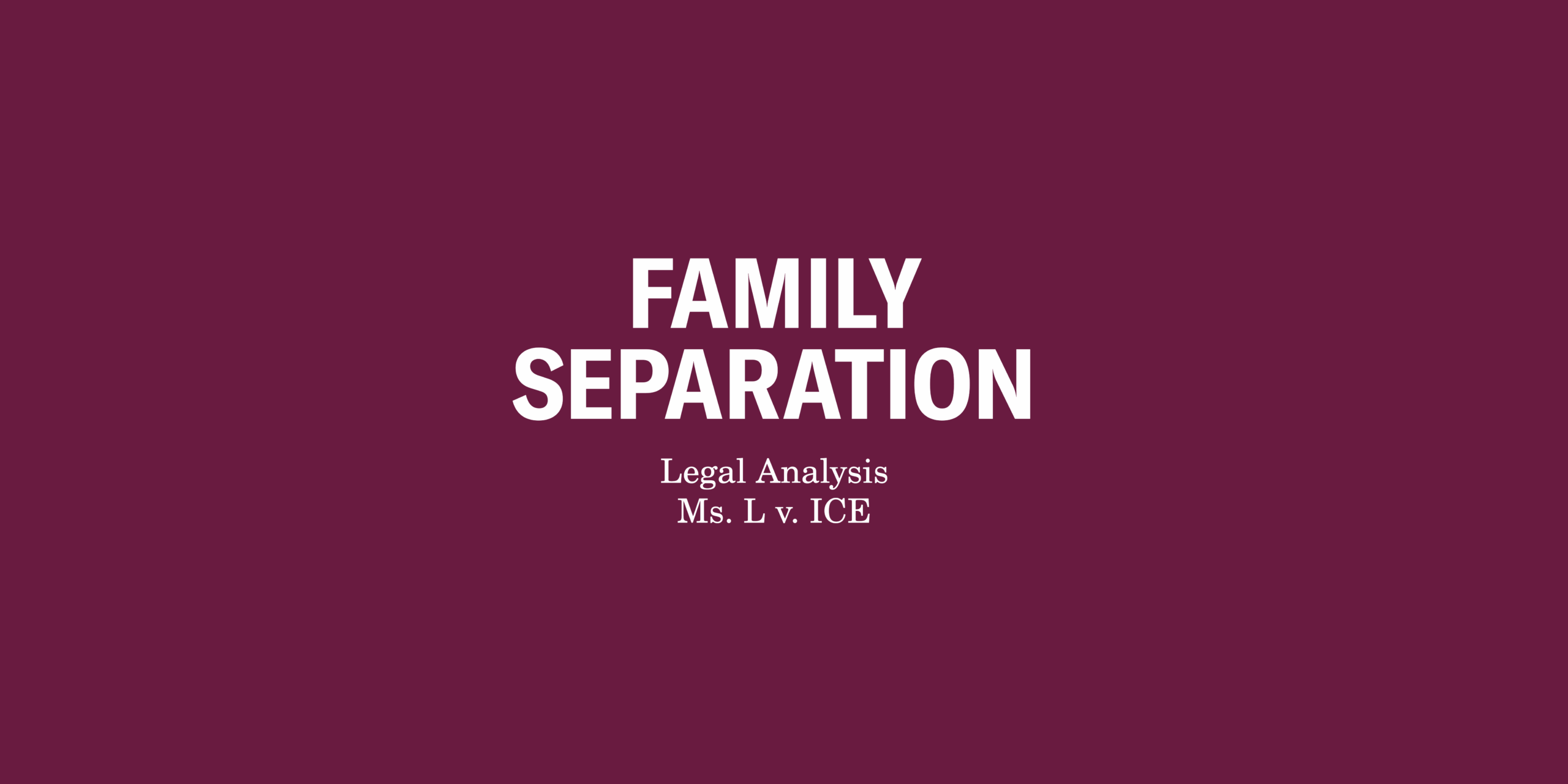 Family Separation