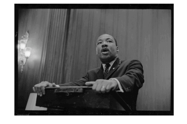 Martin Luther King Jr at Press Conference