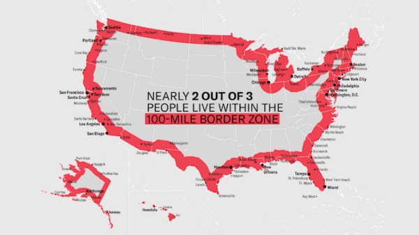 100 mile border zone graphic
