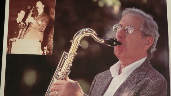 Justice Louis Scolnik Playing Saxophone