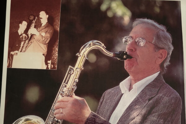 Justice Louis Scolnik Playing Saxophone