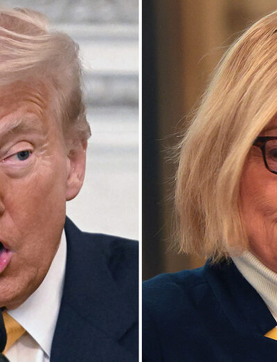 Donald Trump and Janet Mills