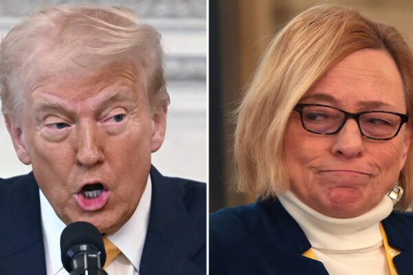 Donald Trump and Janet Mills