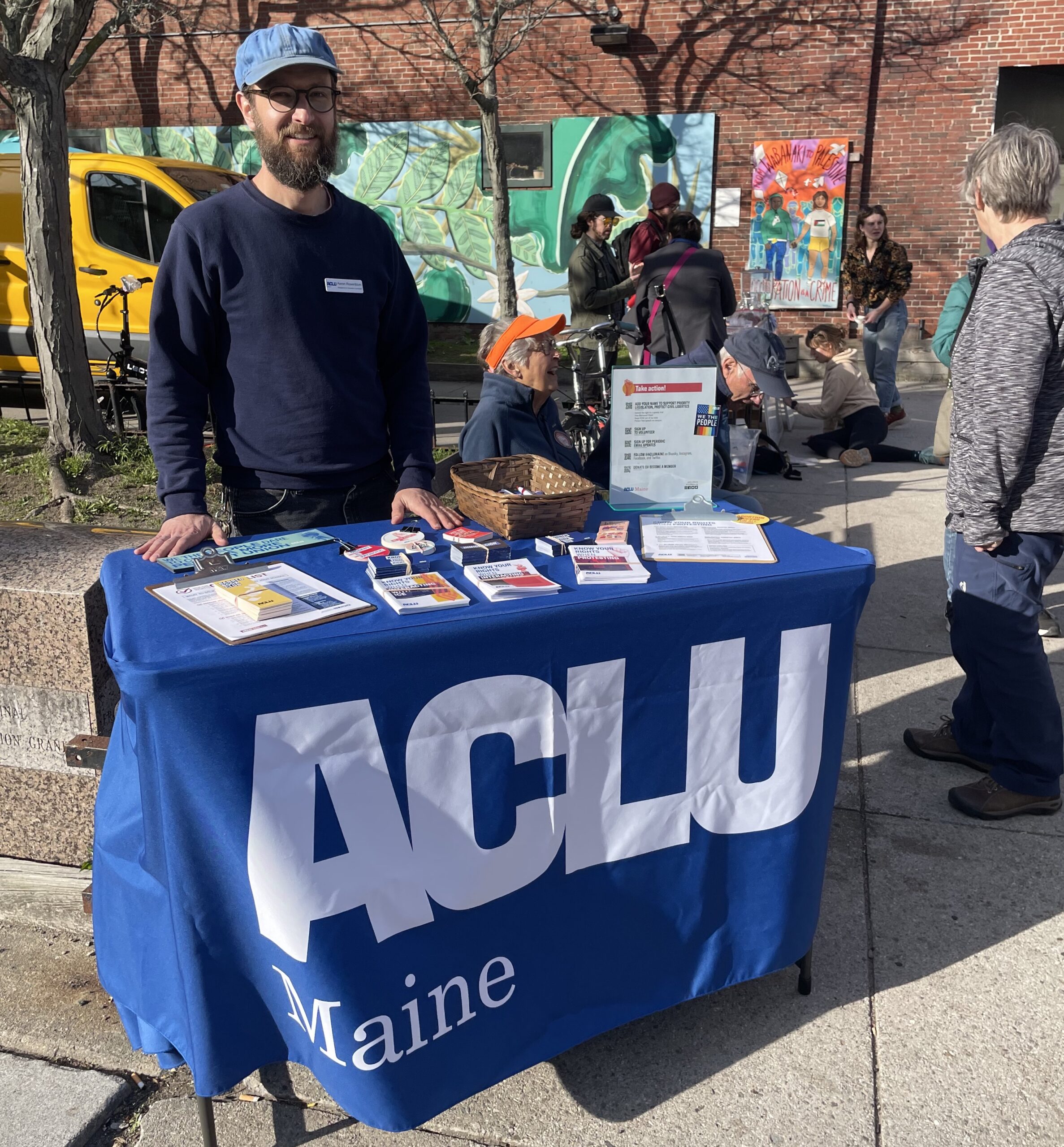 1 May 2025_ACLU of Maine Tabling for May Day