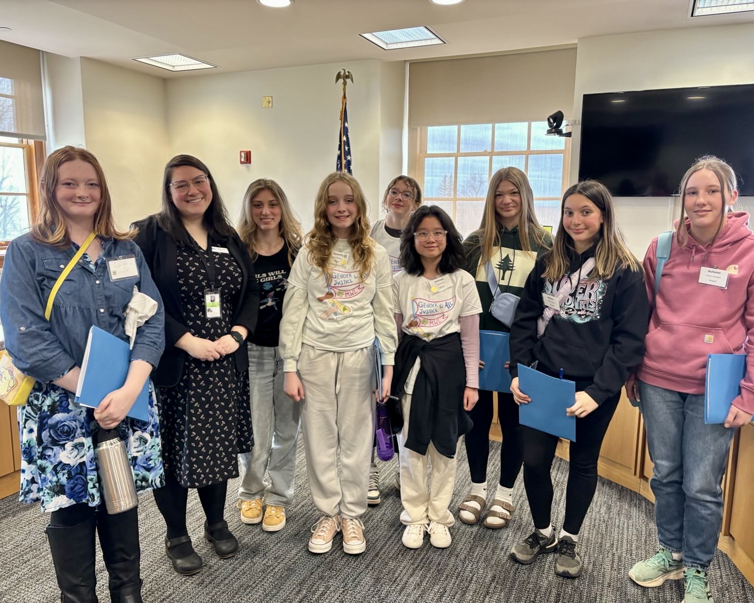 Girls Lobbying Day Photo