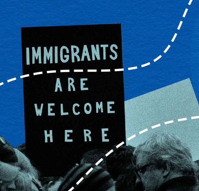 Immigrants are welcome here graphic
