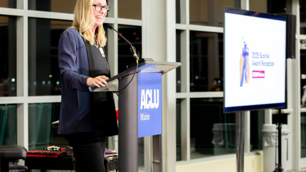 Professor Anna Welch speaking at the 2025 Scolnik Award Reception