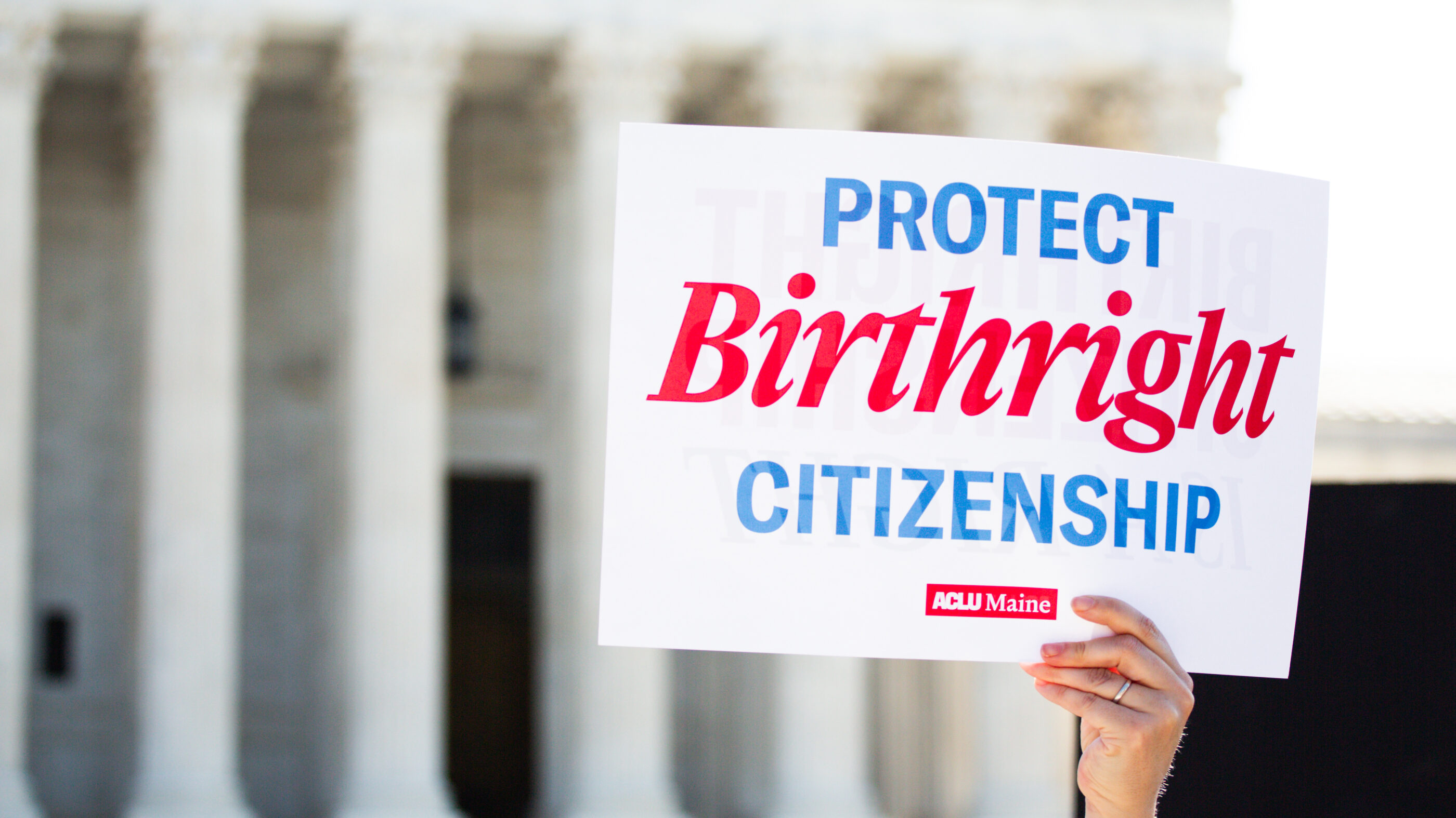 Birthright Citizenship Rally at SCOTUS