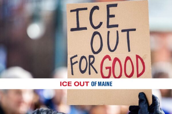 Sign that says ICE Out For Good