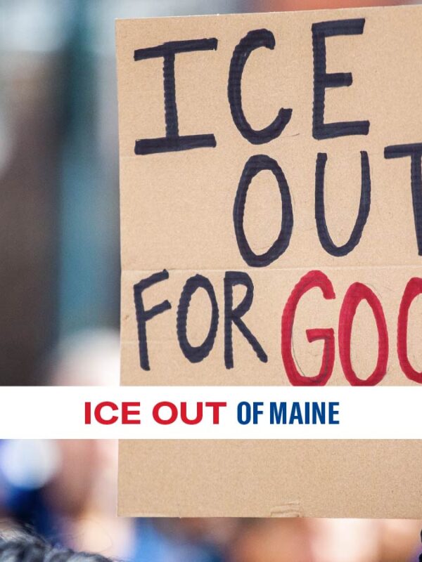 Sign that says ICE Out For Good