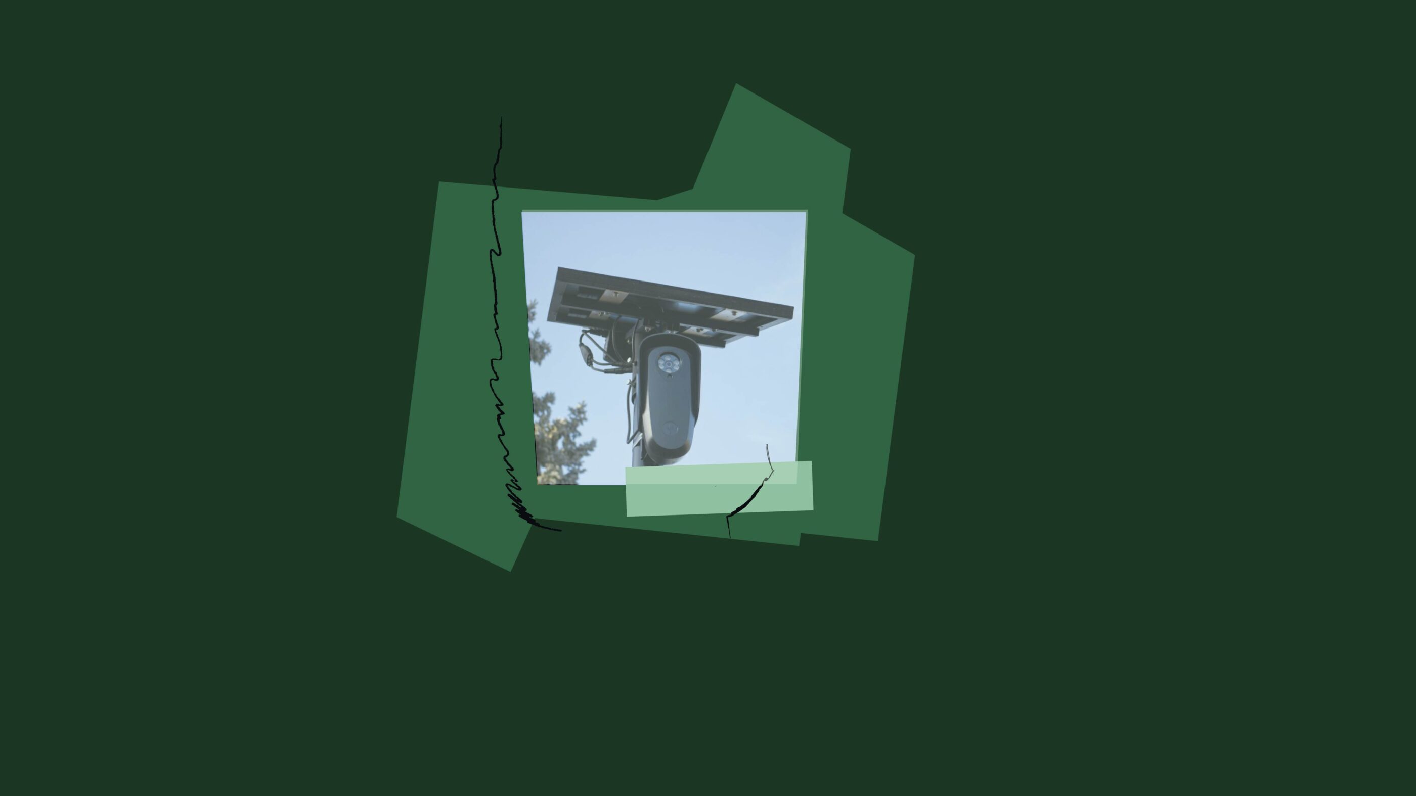 Image of a mounted Flock camera