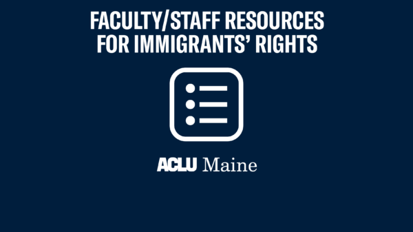 Faculty/staff resources for immigrants' rights