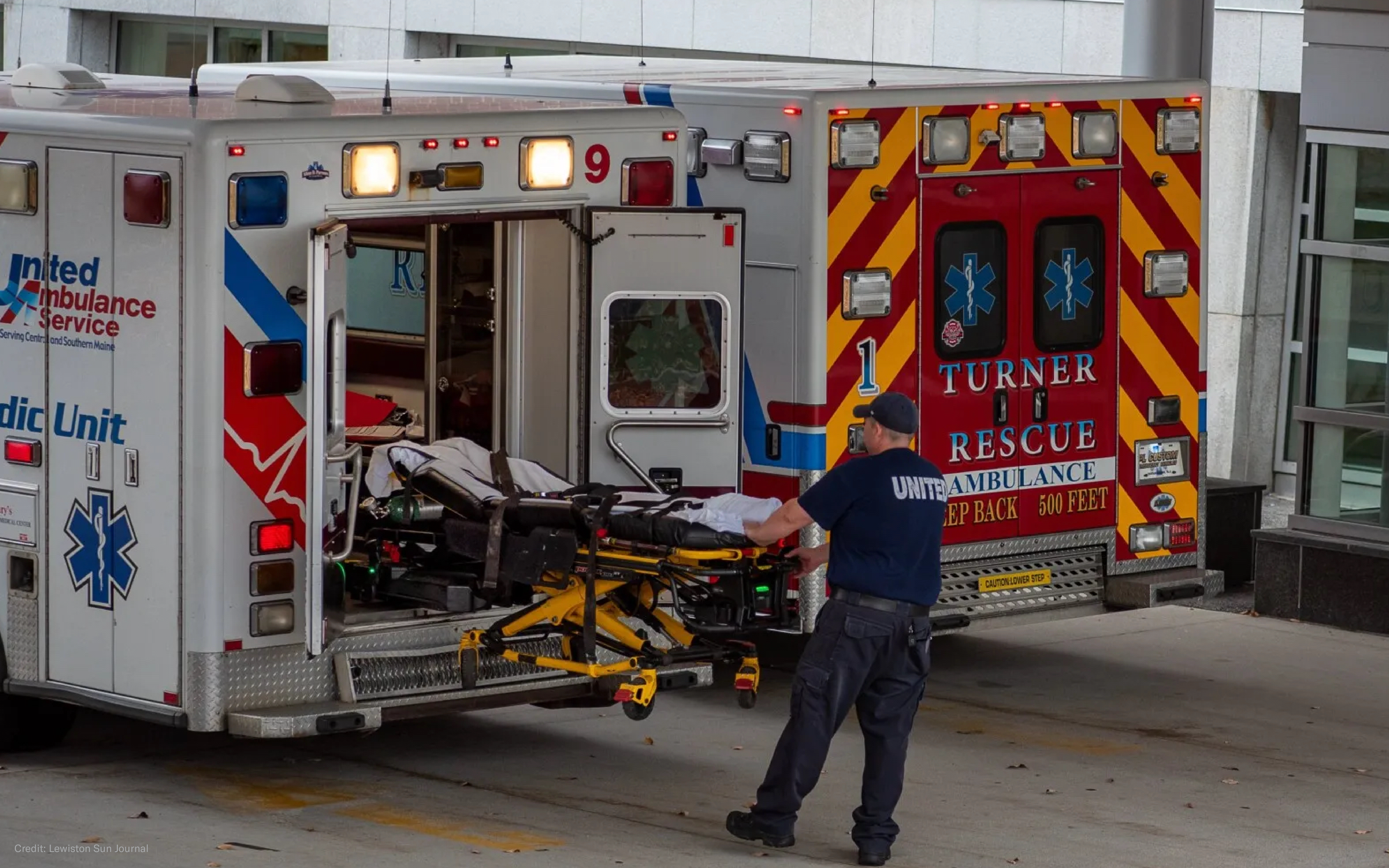 Ambulance (Credit: Lewiston Sun Journal)