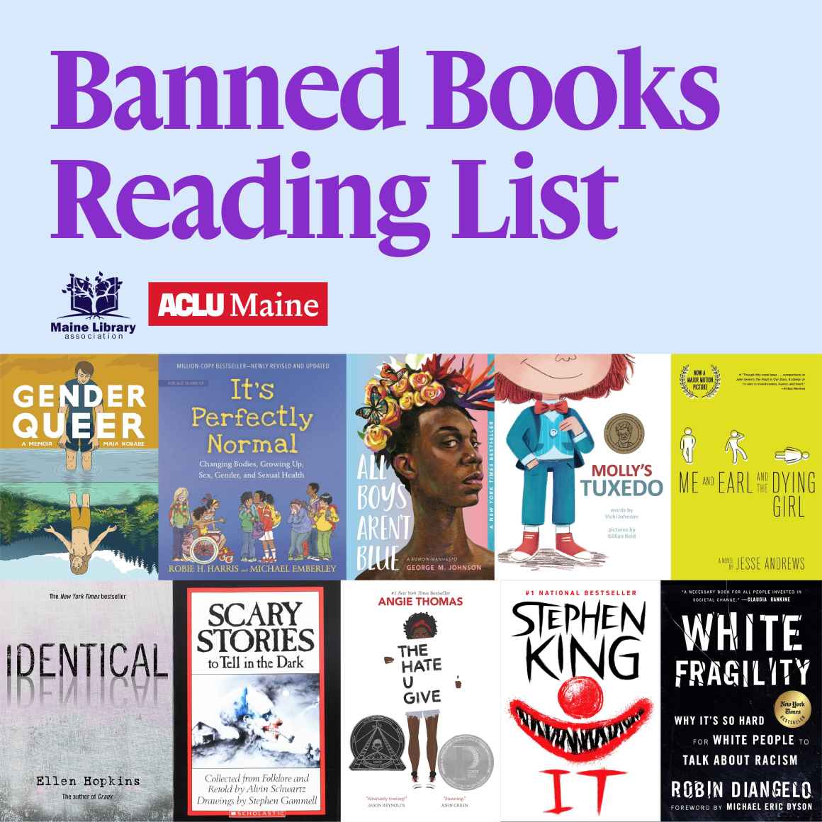 2025 October_Banned Books Week Reading List_Square Banned Books Reading List