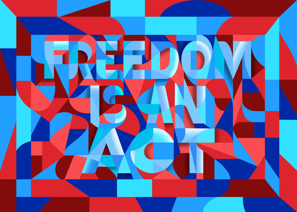 Freedom is an Act Freedom is an Act Print