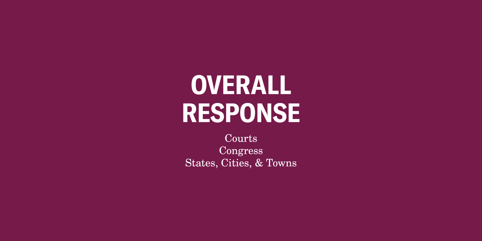 Overall response