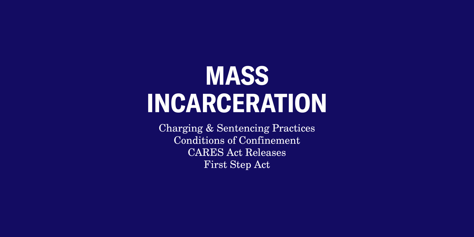 Mass Incarceration