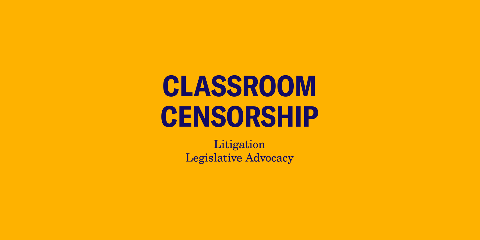 Classroom Censorship