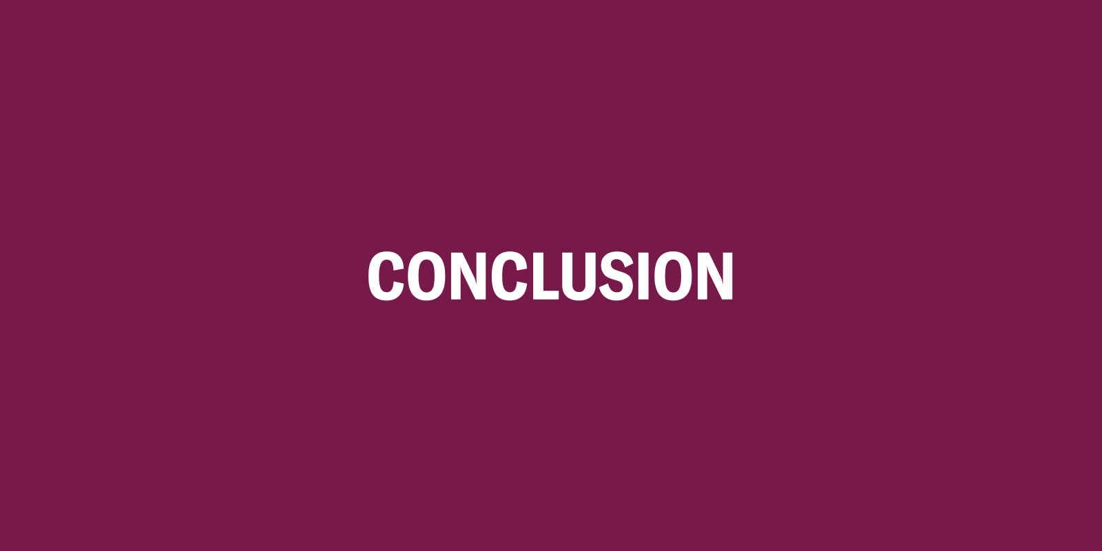 Conclusion