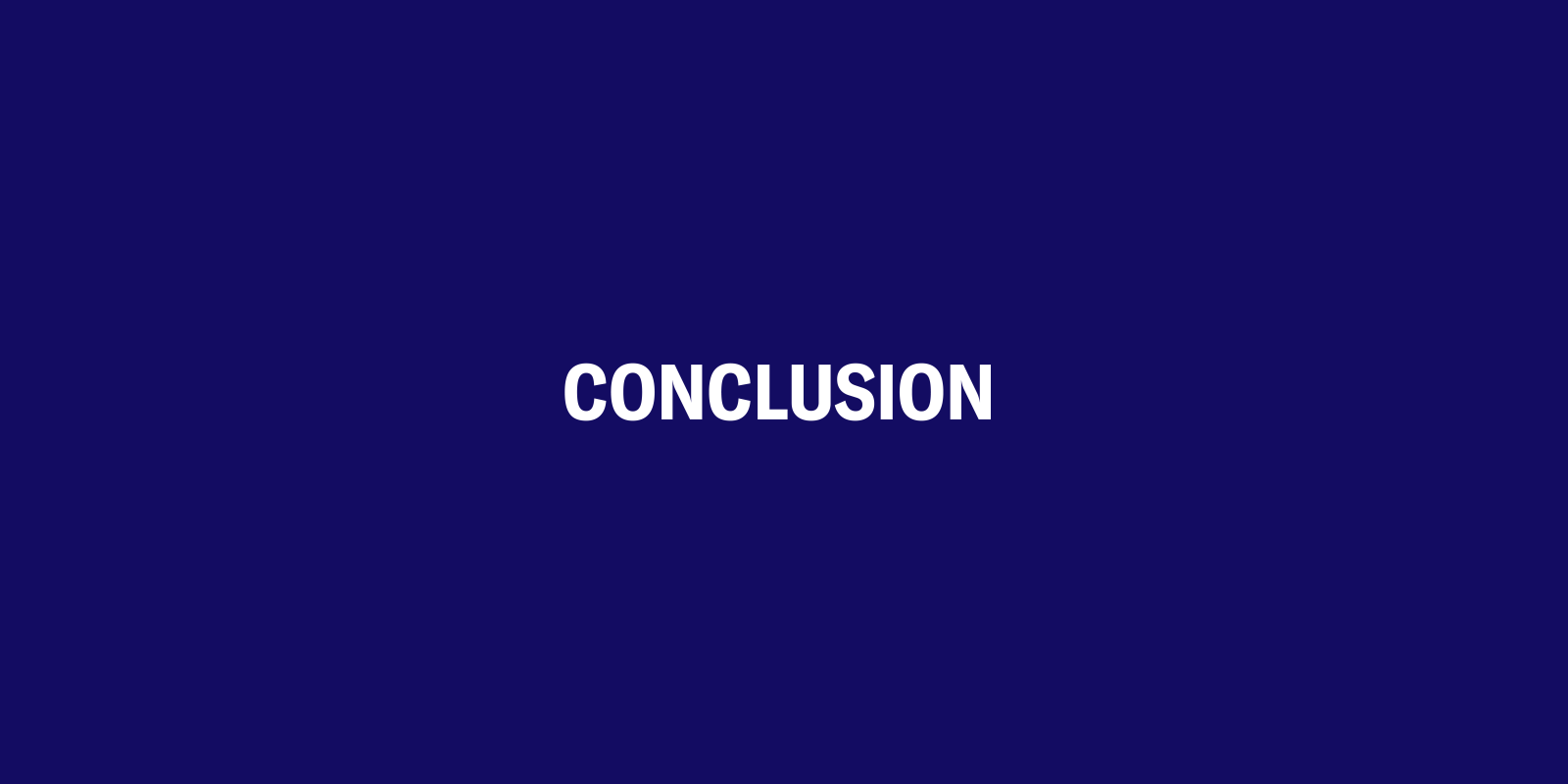Conclusion
