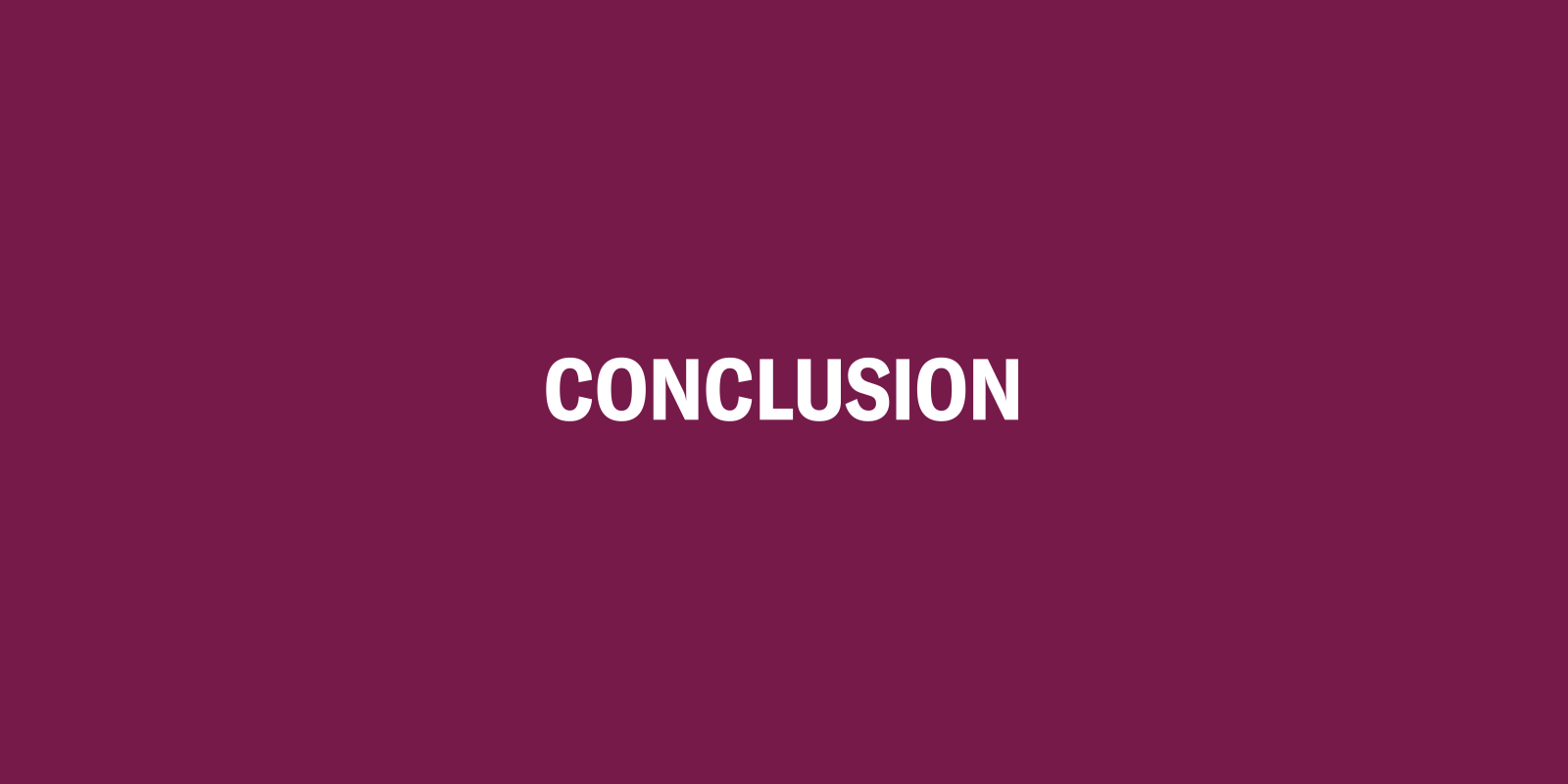 Conclusion