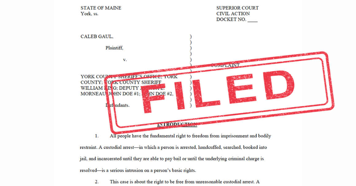 Top portion of legal complaint with red "Filed" stamp