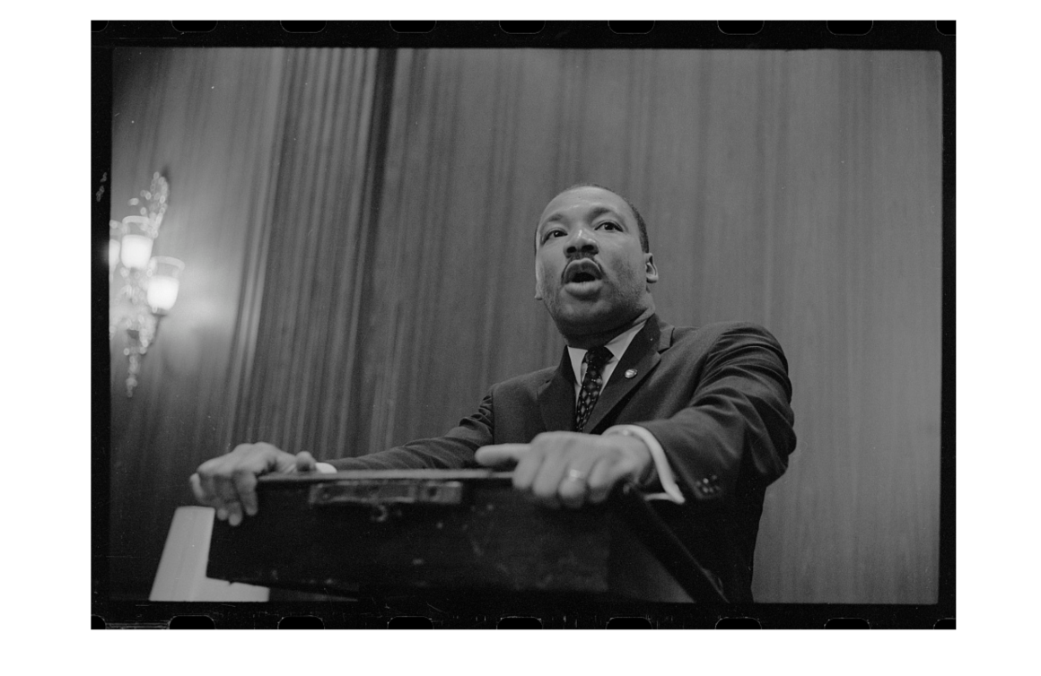 Martin Luther King Jr at Press Conference