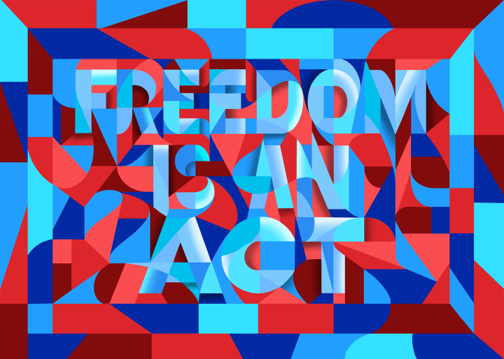 Freedom is an Act Freedom is an Act Print