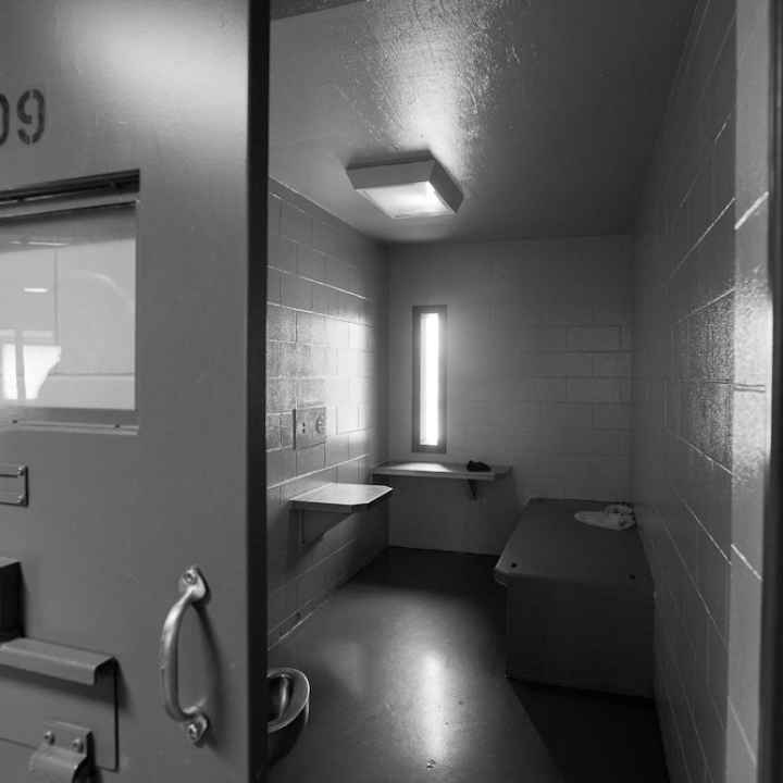 solitary confinement cell at Maine State Prison