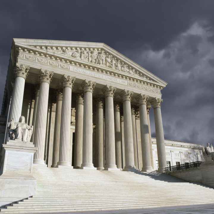 Supreme Court Building with Stormy Clouds Supreme Court Building with Stormy Clouds
