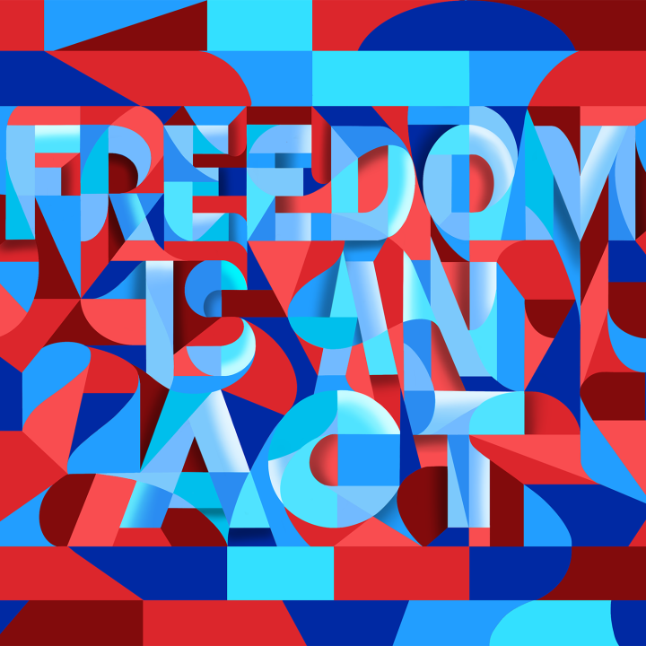 Freedom is an Act Freedom is an Act Print